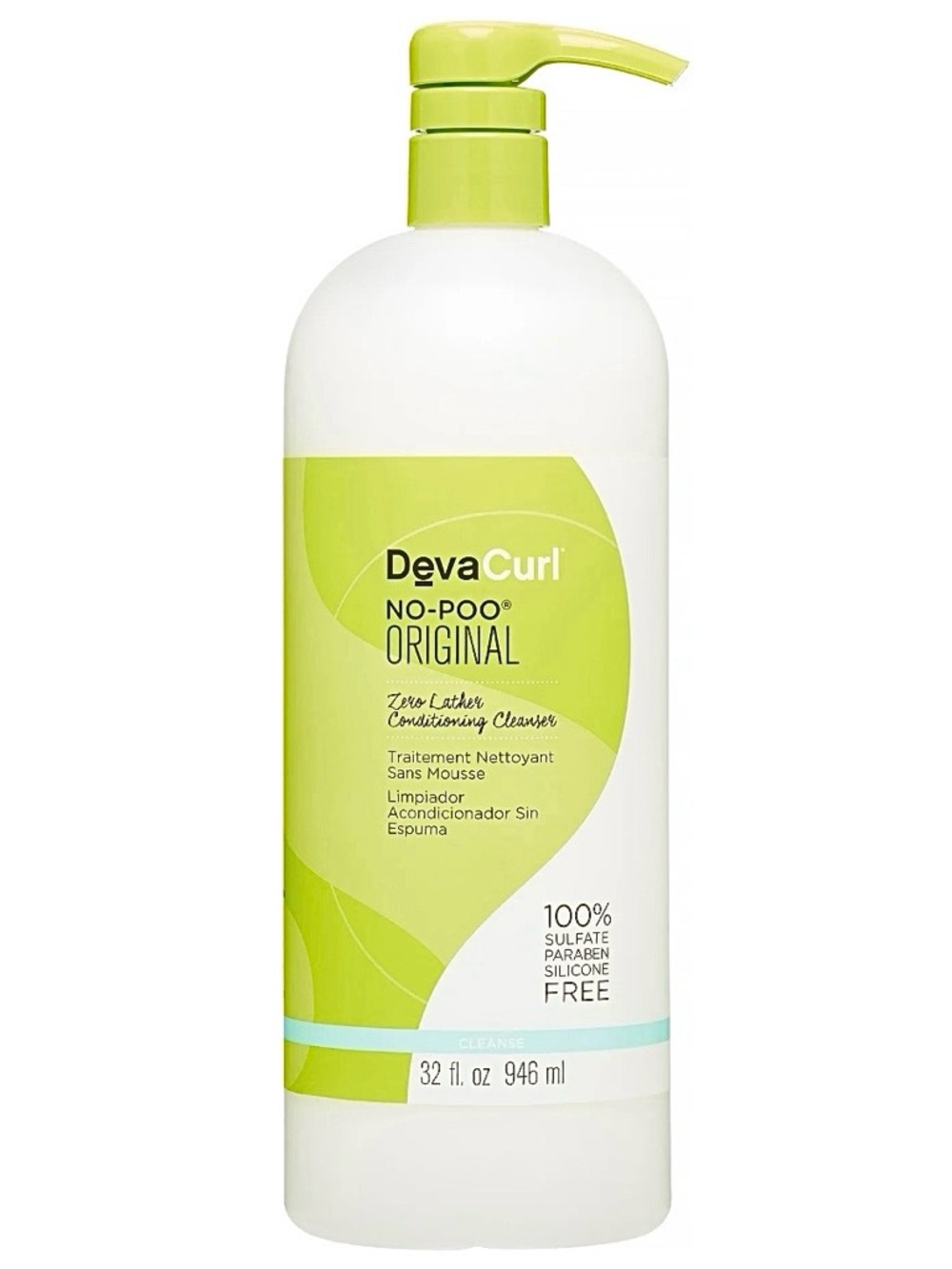 DevaCurl No-Poo Original Zero Lathering Conditioning Cleanser 32oz